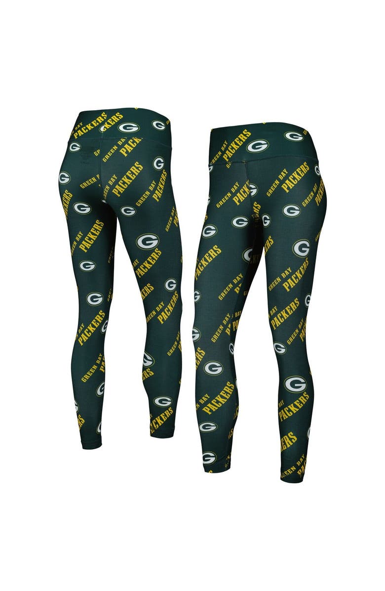 CONCEPTS SPORT Women's Concepts Sport Green Green Bay Packers Breakthrough Allover Print Lounge Leggings, Main, color, Green