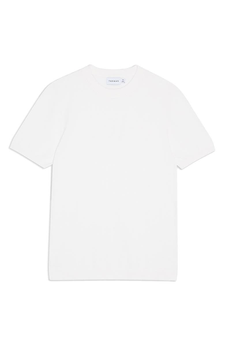 Topman Sweater Knit T-Shirt, Alternate, color,
