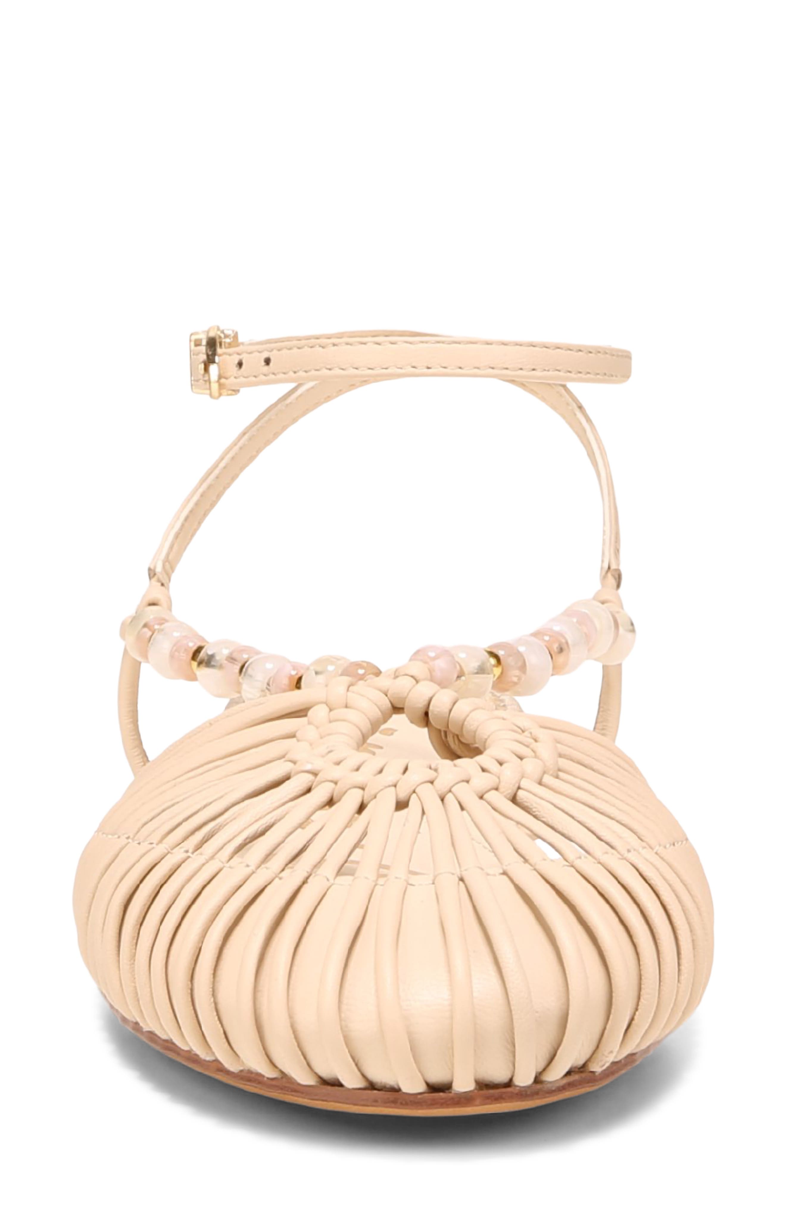 Kassie Ankle Strap Flat, Alternate, color, VANILLA BEAN