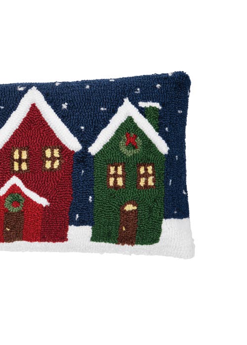 C & F Home C&f Home Winter Village Hooked Pillow In Multi