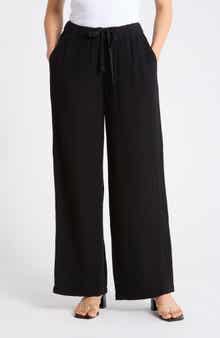 Eileen Fisher Organic Cotton Wide Leg Pants