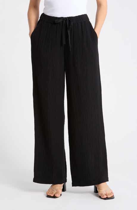 Eileen Fisher Organic Cotton Wide Leg Pants