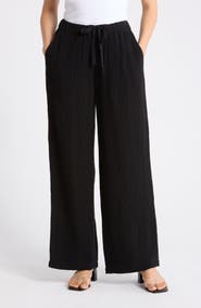 Eileen Fisher Organic Cotton Wide Leg Pants