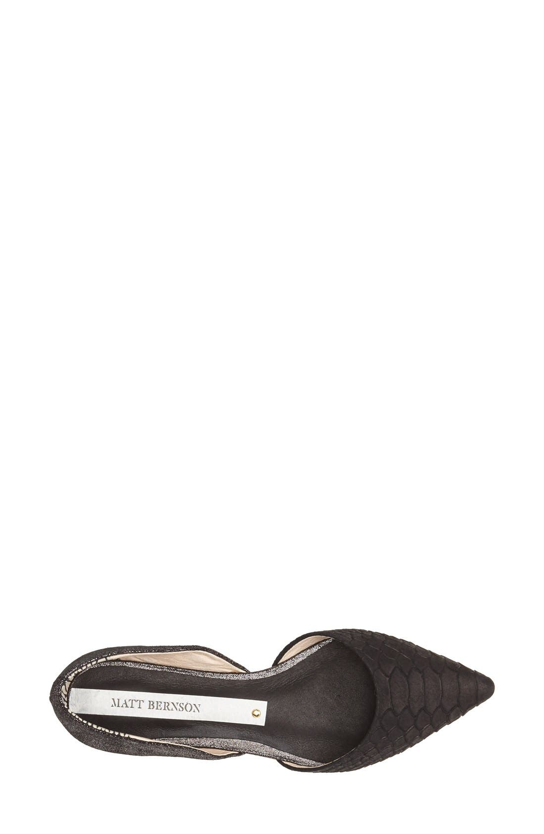 'Mercer' Flat, Alternate, color, GUNMETAL/ BLACK SNAKE