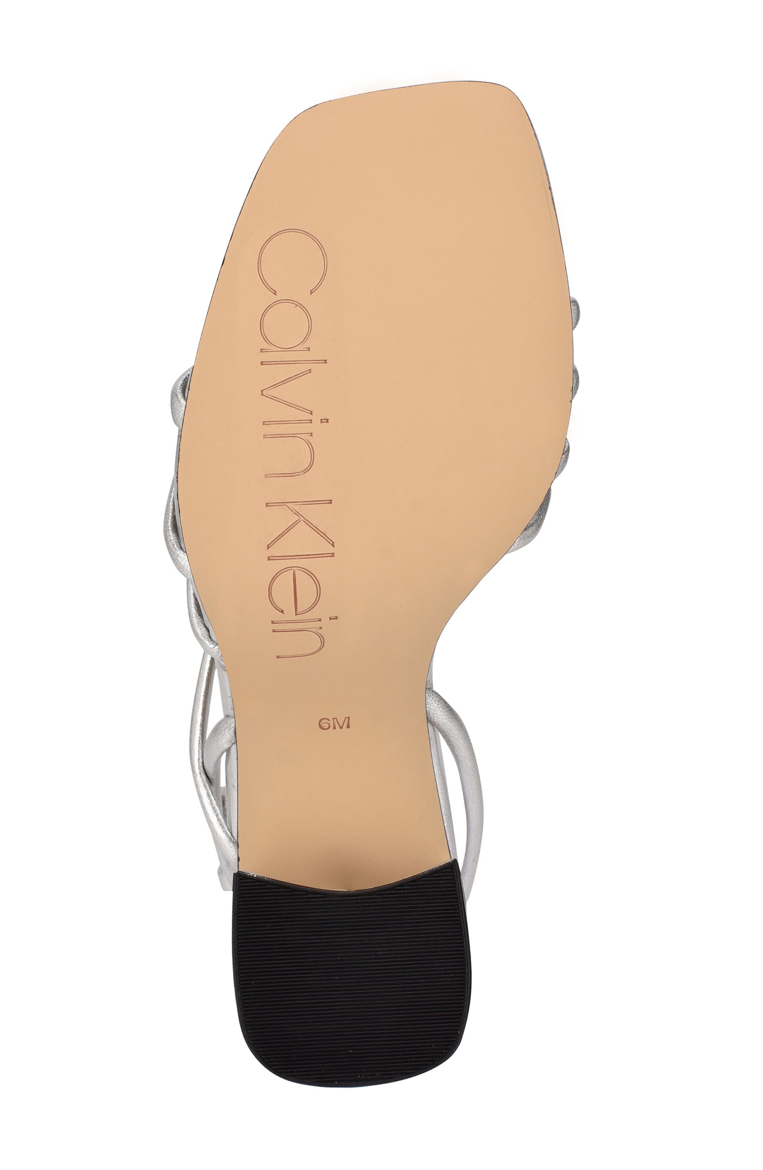 Quen Ankle Strap Sandal, Alternate, color, SILVER
