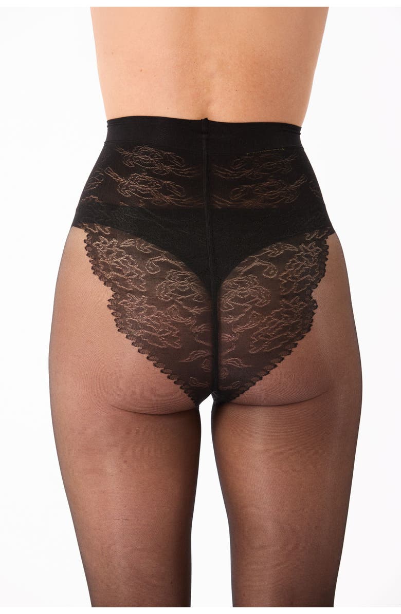 SKYTIGHTS Runway Everyday Sheer Control Top Tights, Alternate, color, Black