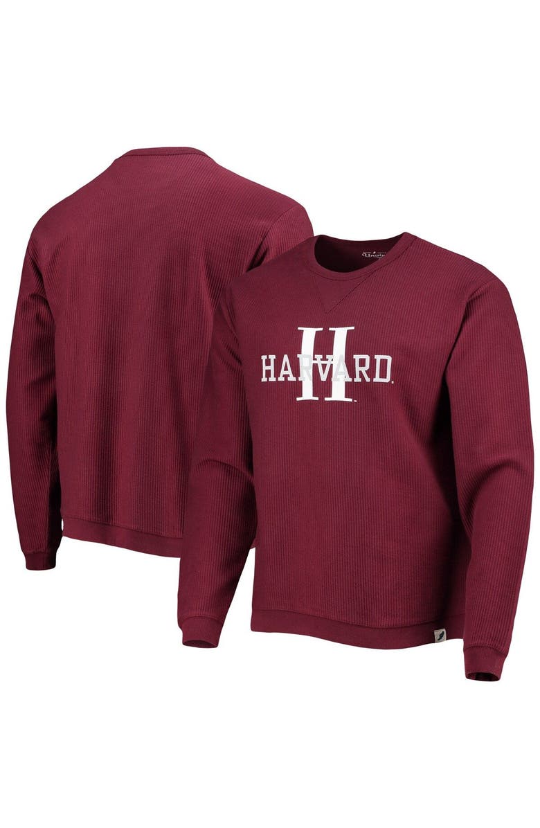 LEAGUE COLLEGIATE WEAR Men's League Collegiate Wear Crimson Harvard Crimson Timber Pullover Sweatshirt, Main, color, 