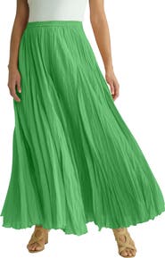 Jessica London Flowing Crinkled Maxi Skirt