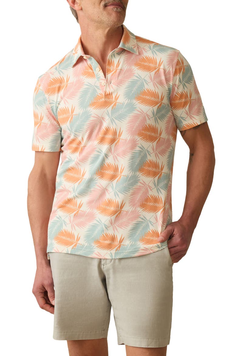Movement Piqué Polo, Main, color, IVORY PARADISE PALM