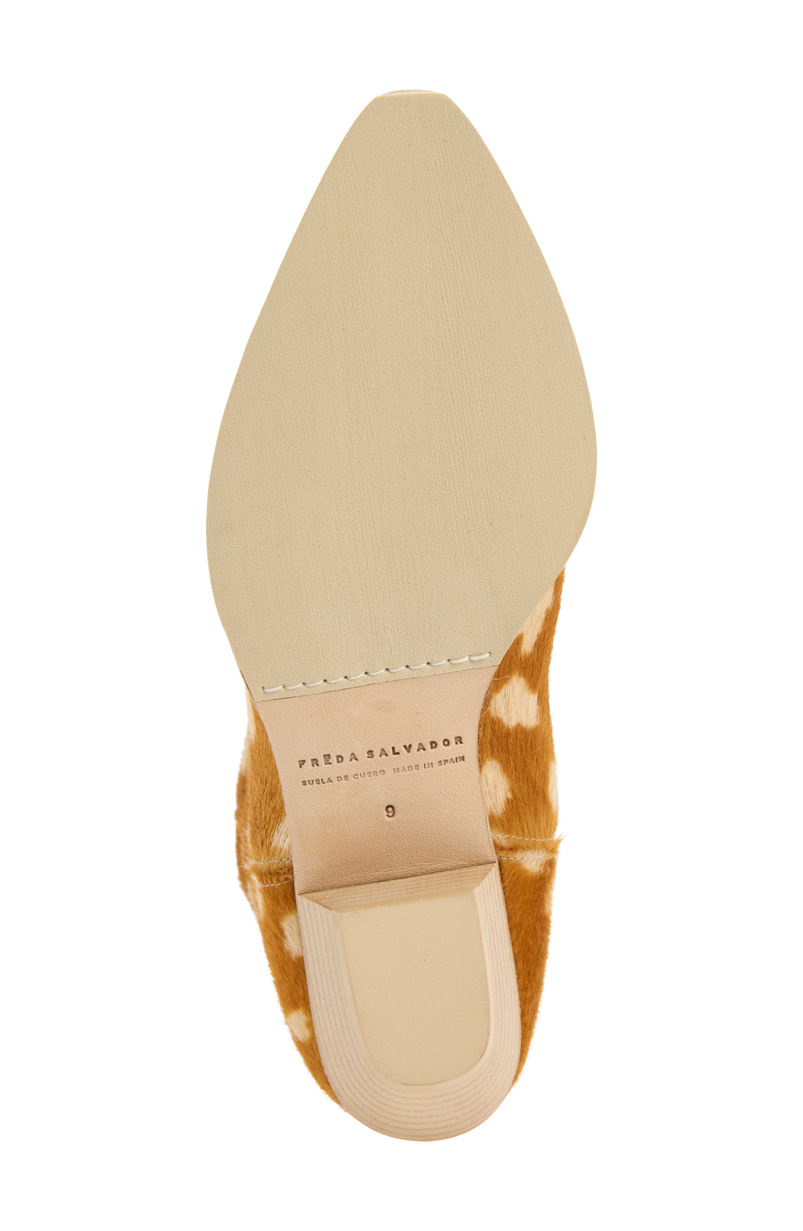 Western Mid Shaft Boot, Alternate, color, SPOTTED HAIRCALF
