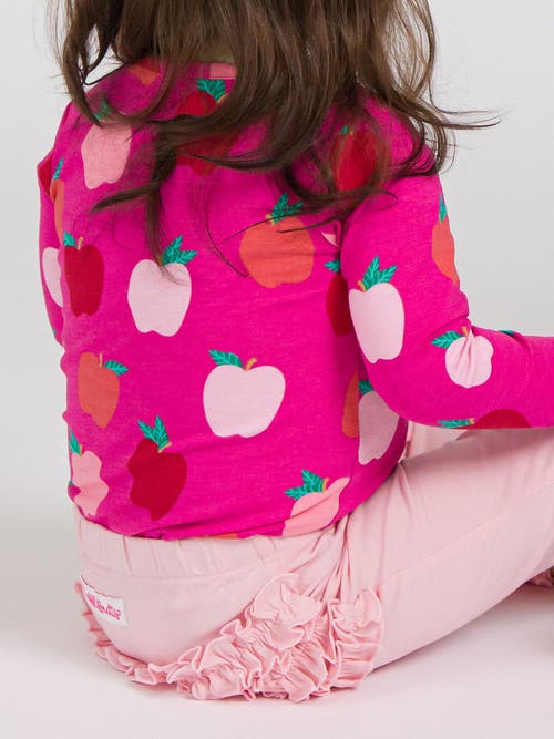 Rufflebutts Baby/toddler Girls Knit Long Sleeve Ruffle Layering Bodysuit In Multi