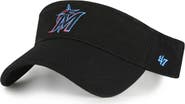 '47 Men's '47 Black Miami Marlins Clean Up Adjustable Visor