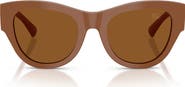 Burberry 52mm Round Sunglasses