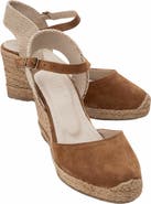 Forever & Always Shoes Sinta Suede Leather Platform Espadrille