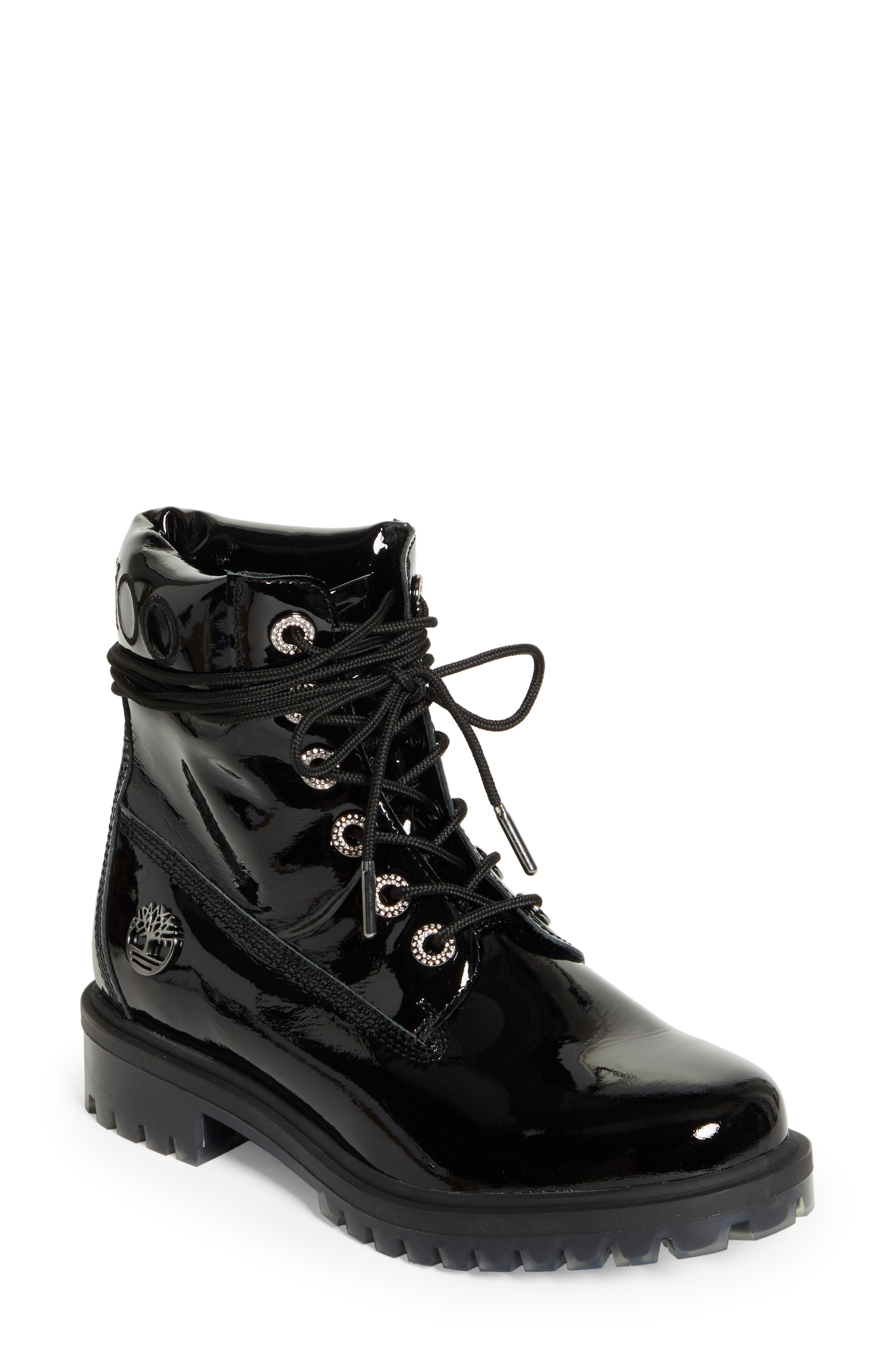 Jimmy Choo x Timberland Crystal Eyelet Convertible Shaft Boot, Alternate, color, 