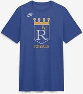 Nike Men's Nike Heather Royal Kansas City Royals Cooperstown Logo Tri-Blend T-Shirt