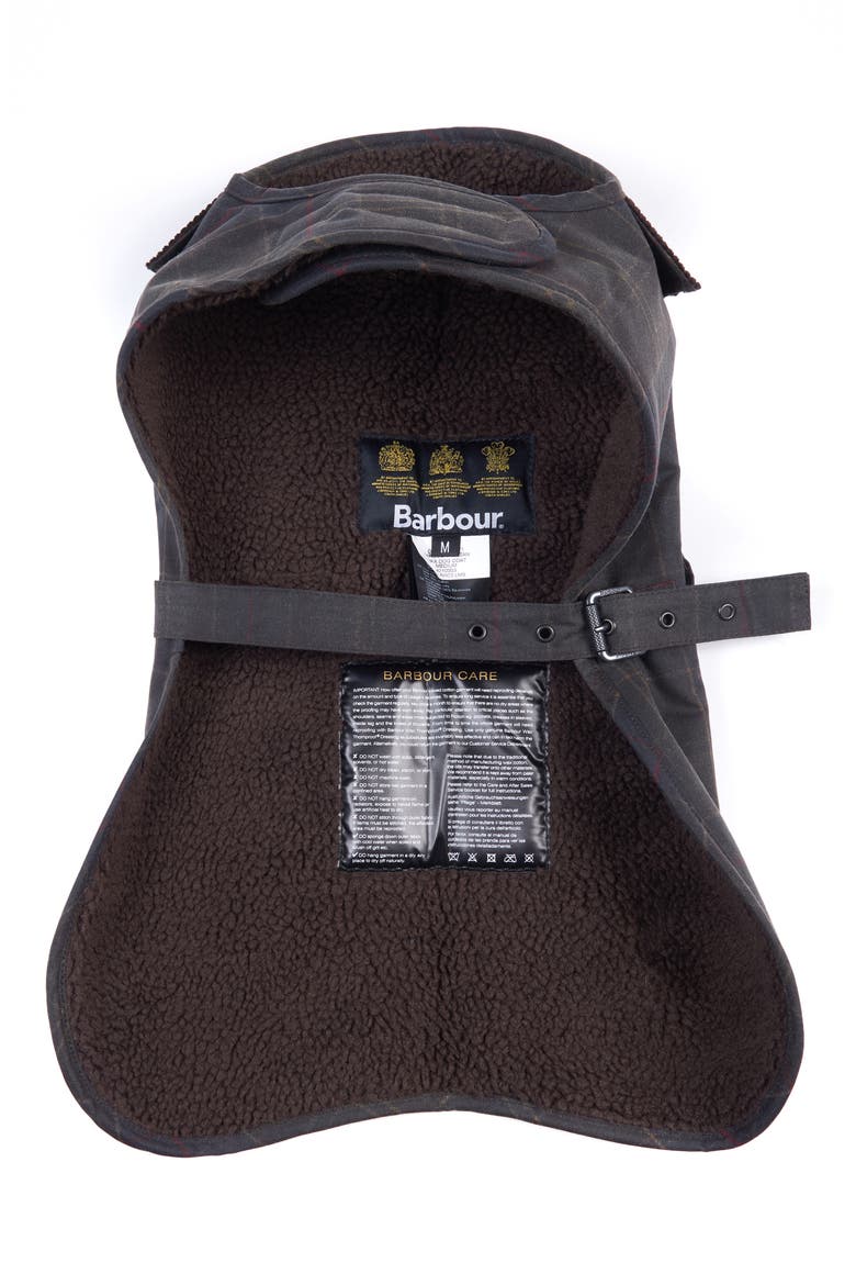 Waxed Cotton Dog Coat, Alternate, color, OLIVE