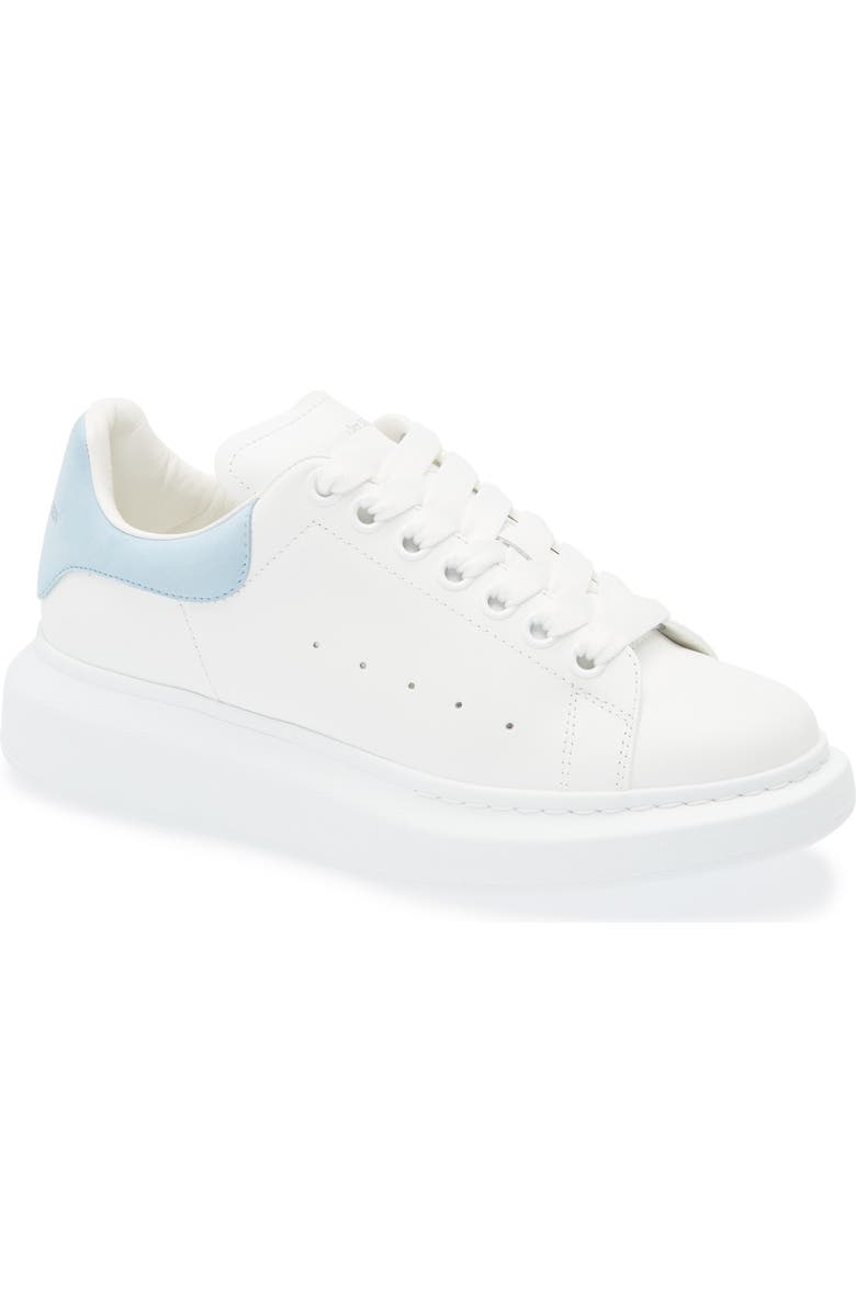 McQueen Oversized Sneaker, Main, color, White/ Powder Blue
