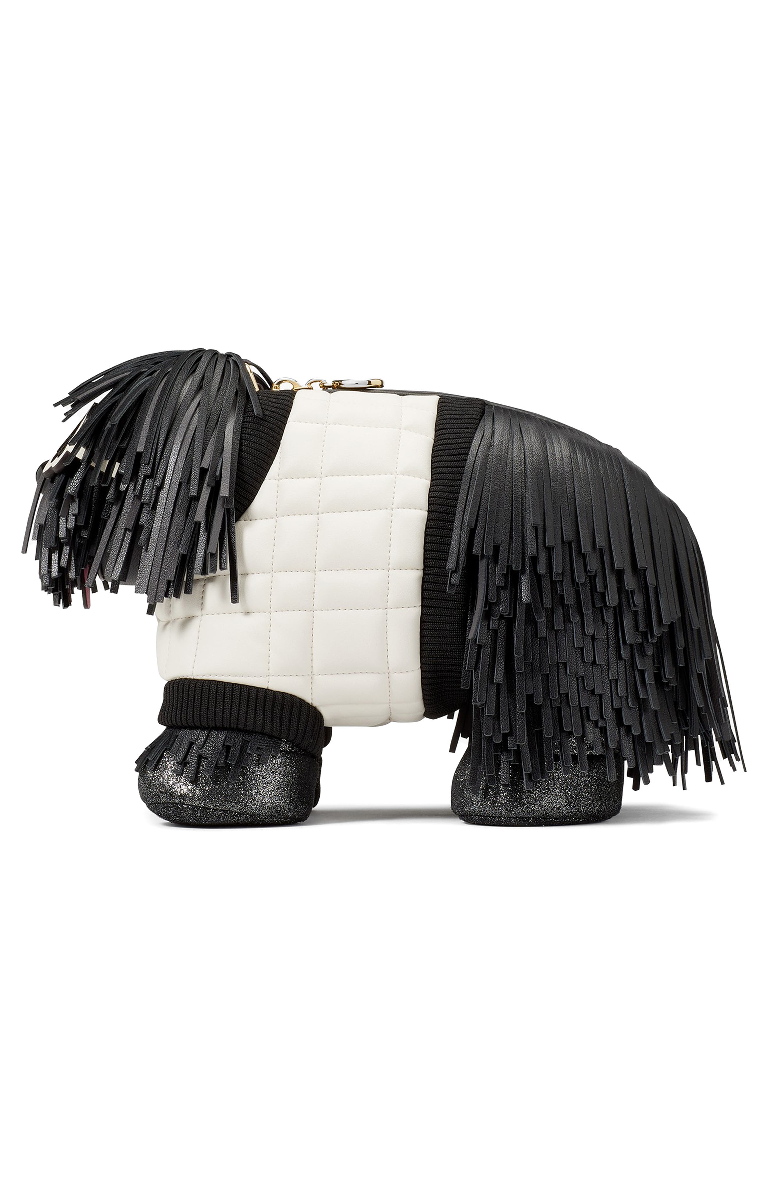 Kate Spade New York shaggy dog fringe crossbody bag, Alternate, color, 