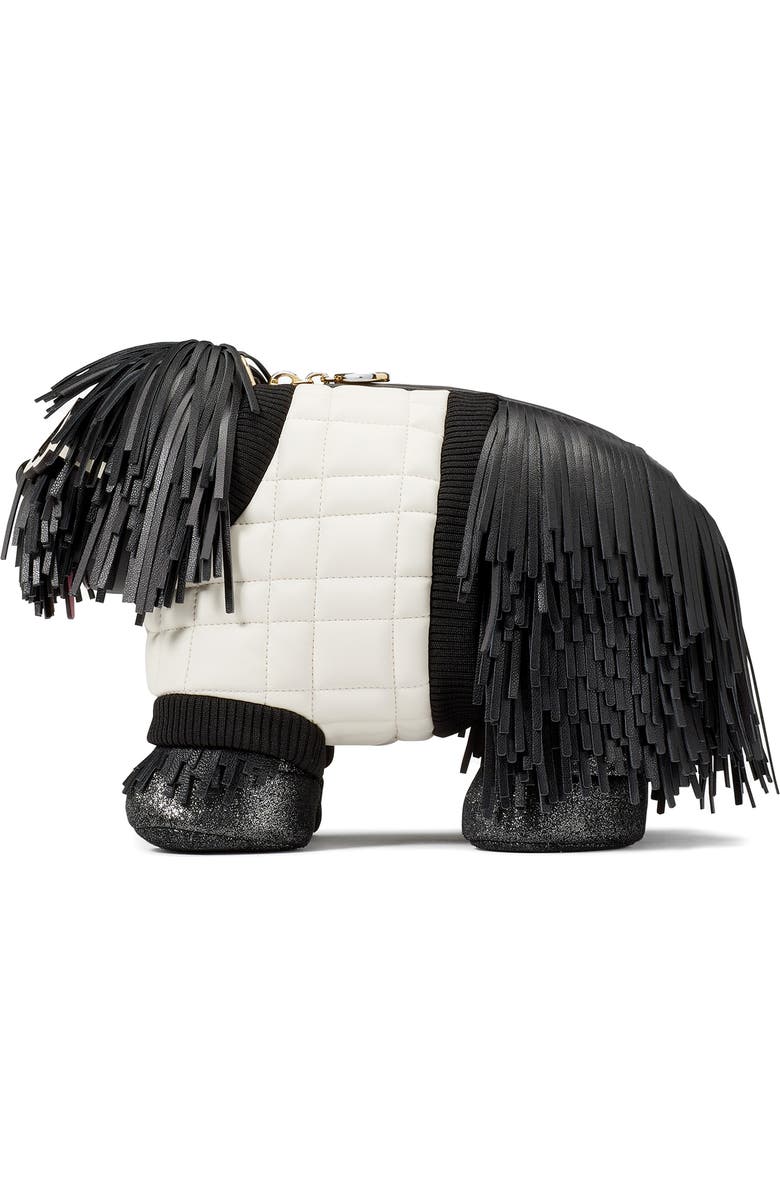 Kate Spade New York shaggy dog fringe crossbody bag, Alternate, color,