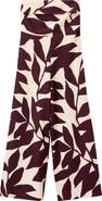 MANGO Print Strapless Wide Leg Jumpsuit