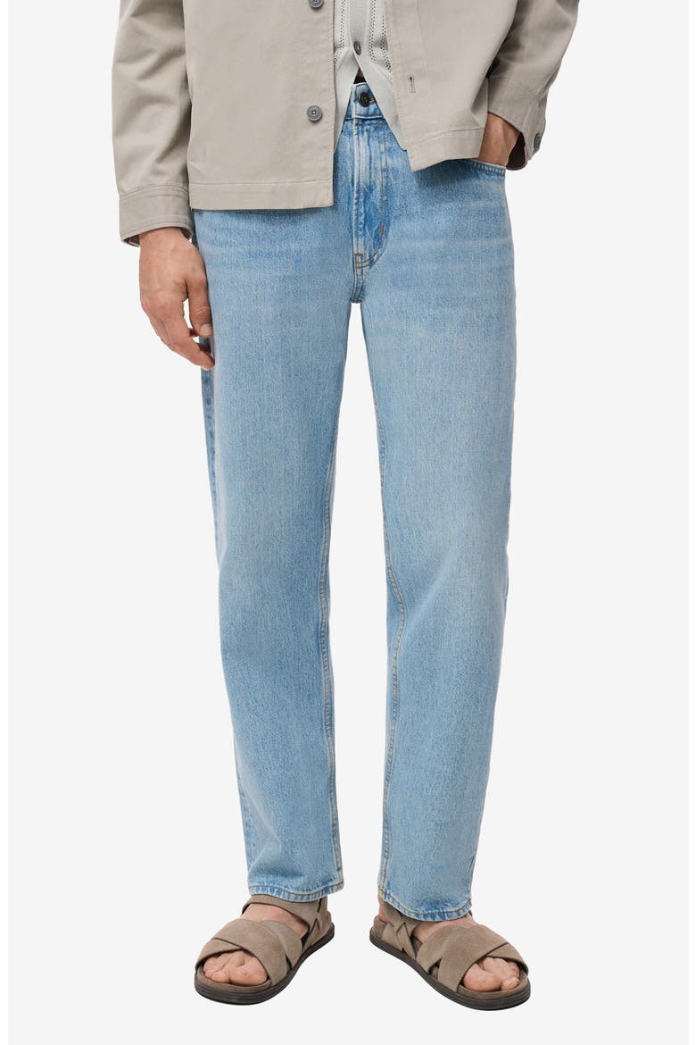 Moby Straight Fit Cotton Jeans, Main, color, MEDIUM VINTAGE BLUE