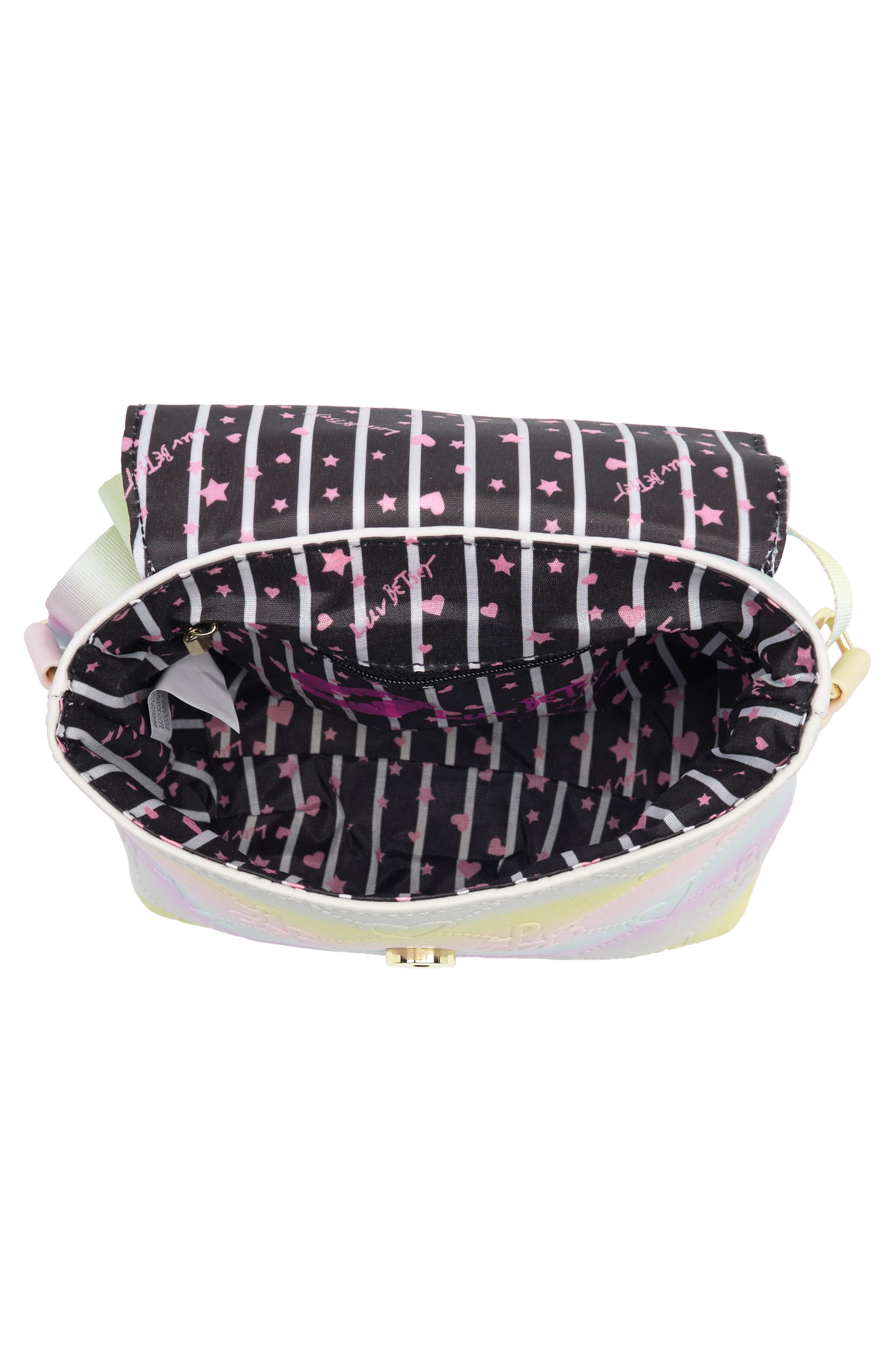 Betsey Johnson Logo Mini Backpack, Alternate, color, 