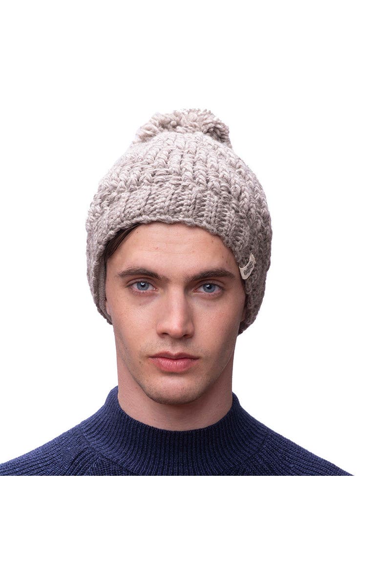 Swirl pom beanie, Alternate, color, Black