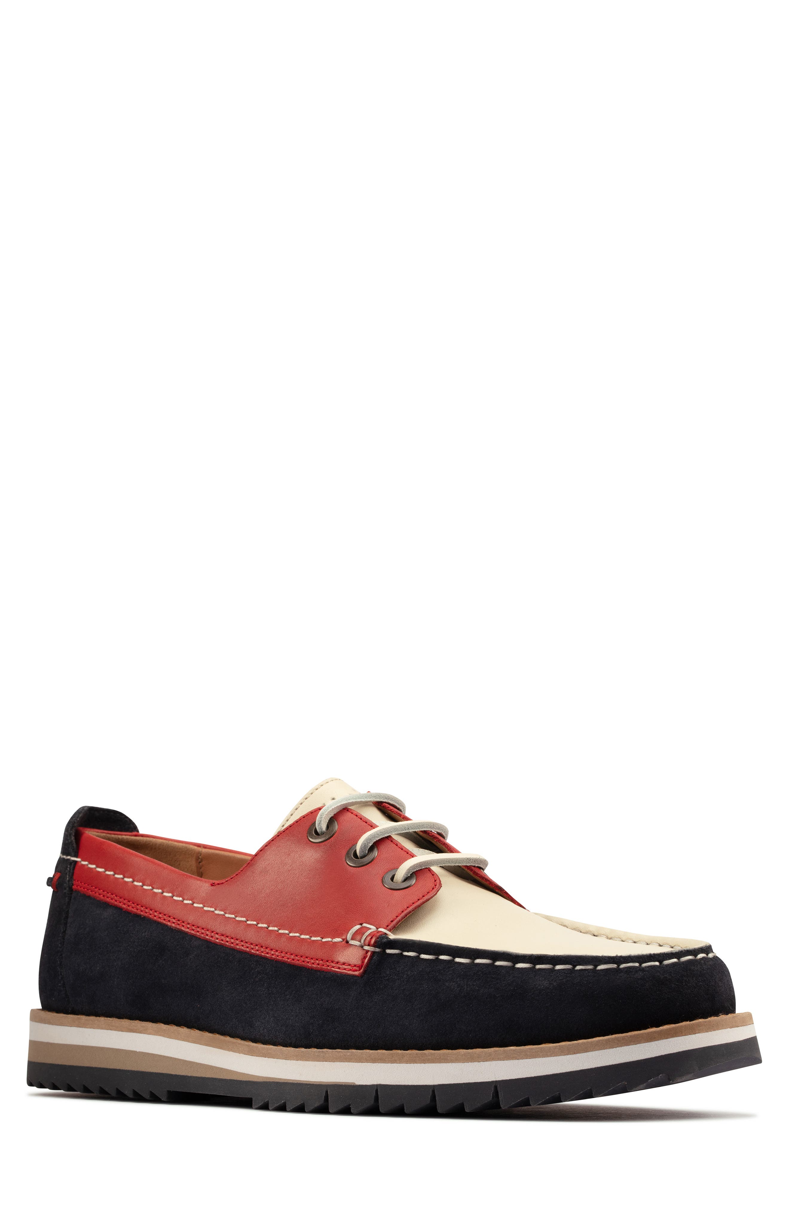 Clarks<sup>®</sup> Durston Moc Toe Derby, Main, color, 