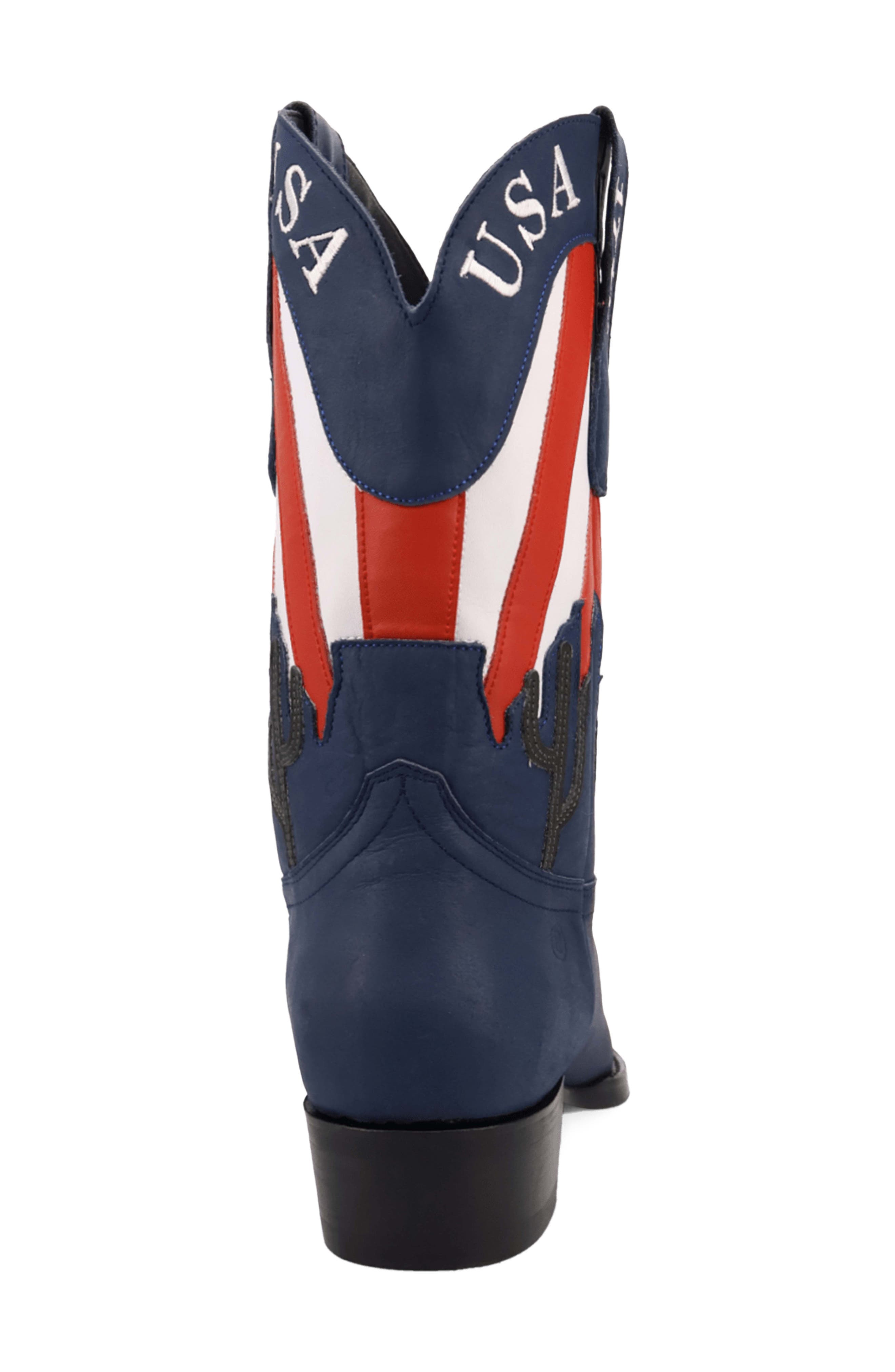 Freedom Western Boot, Alternate, color, NAVY