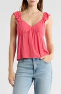 Abound Flutter Sleeve Babydoll Tank Top