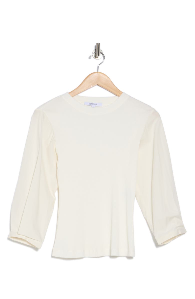 Derek Lam 10 Crosby Arnaldo Mixed Media T-Shirt, Alternate, color, Soft White