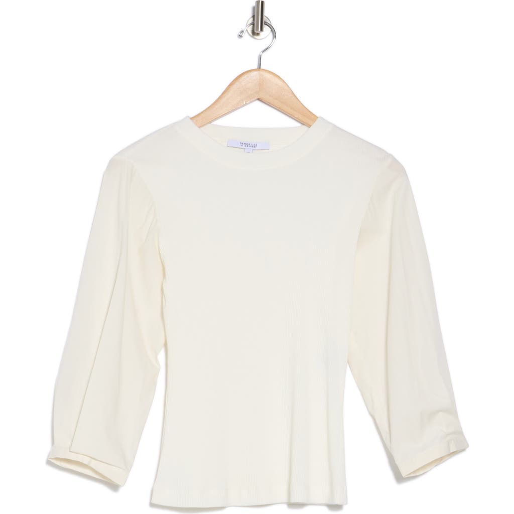 Derek Lam 10 Crosby Arnaldo Mixed Media T-shirt In Soft White