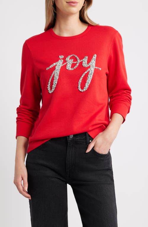 Caslonr Caslon(r) Joy Embellished Crewneck Sweatshirt