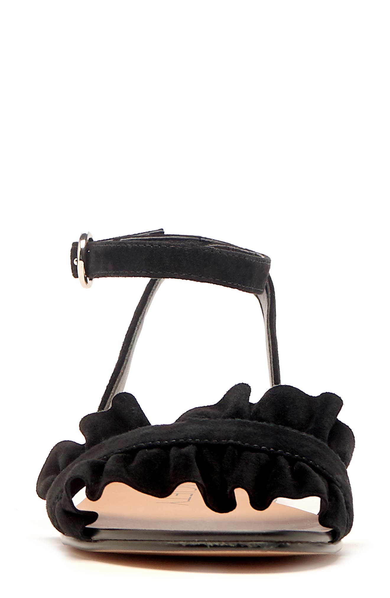 Sole Society Elixane Ruffle Sandal, Alternate, color, 
