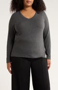 Eileen Fisher V-Neck Long Sleeve T-Shirt