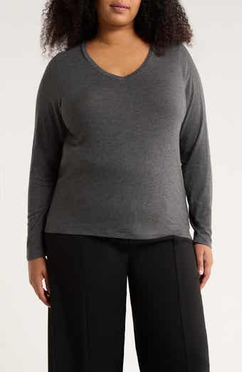 V-Neck Long Sleeve T-Shirt