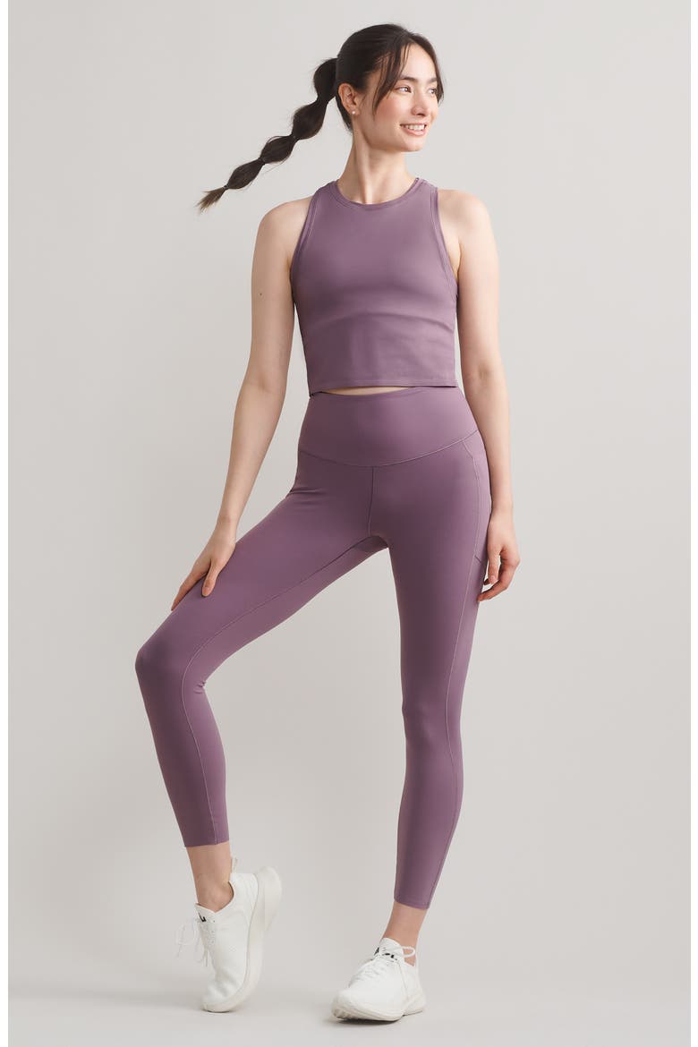 Serene Fitted Tank, Alternate, color, DARK PLUM