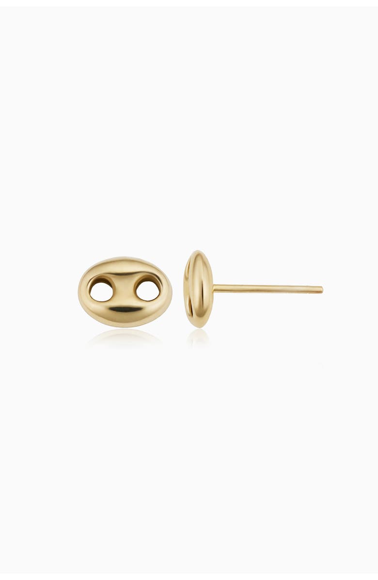 Oradina 14K Yellow Gold Majestic Mariner Studs, Alternate, color, Yellow Gold