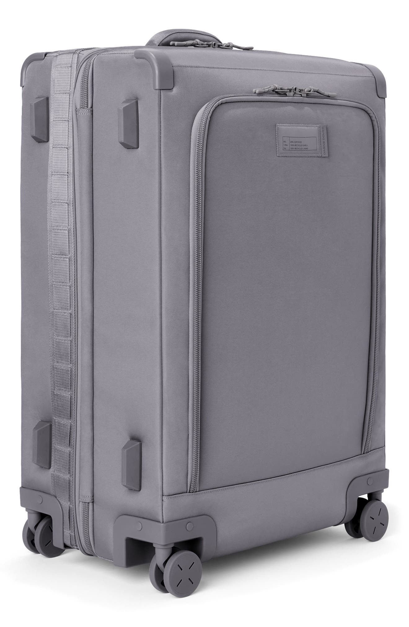 Dagne Dover Sydney Checked Rolling Luggage, Alternate, color, Ash Grey
