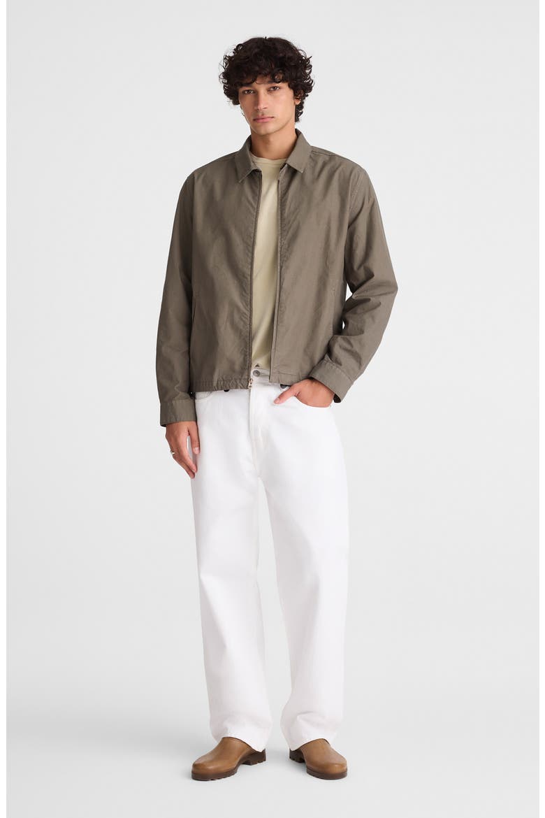 Full Zip Cotton Twill Jacket, Alternate, color, CAPERS