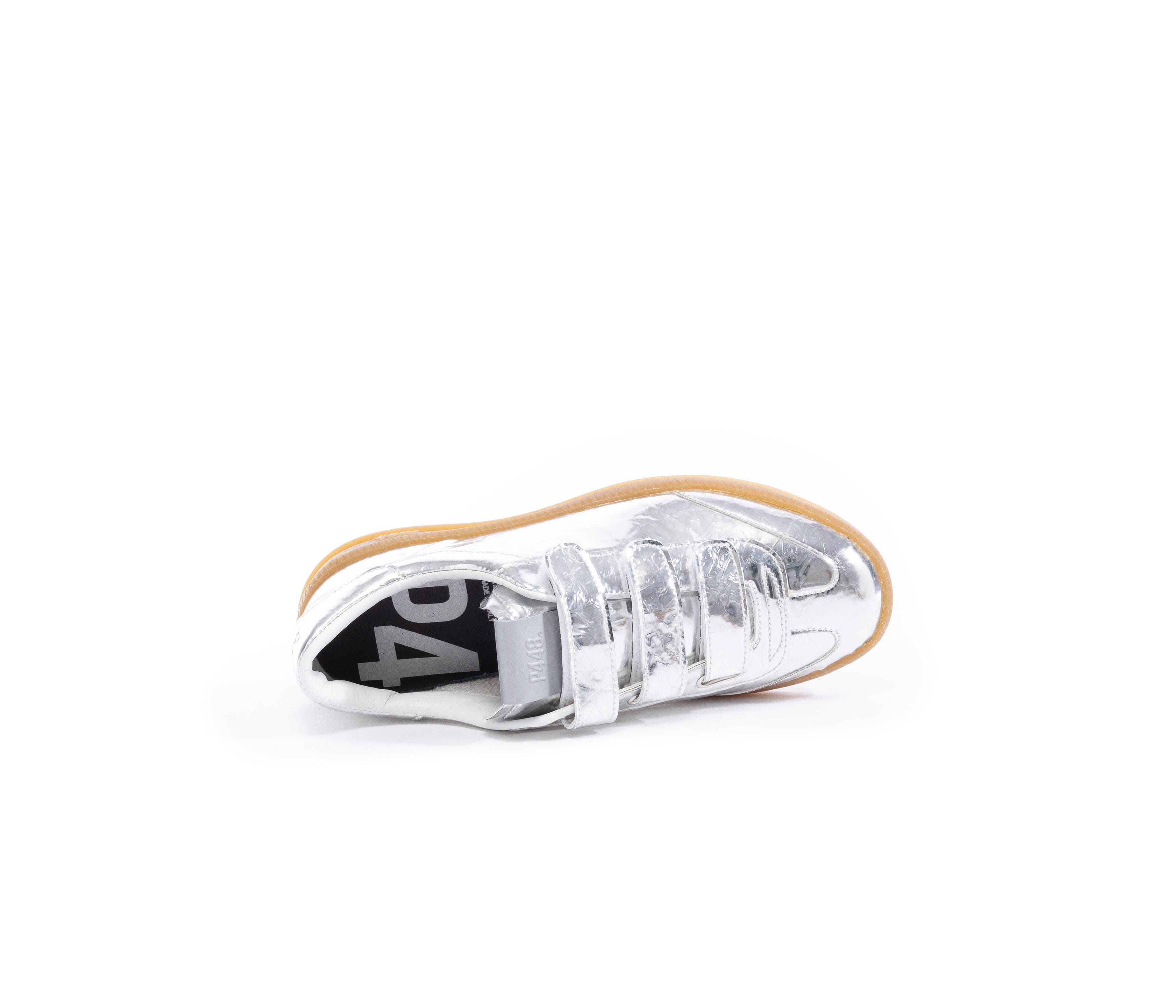 Monza Sneaker, Alternate, color, SILVER