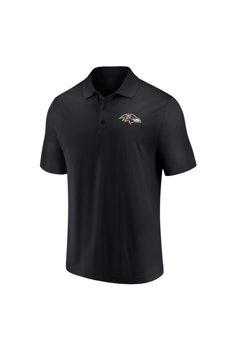 Men's Fanatics Branded Black Baltimore Ravens Component Polo, Alternate, color, Black
