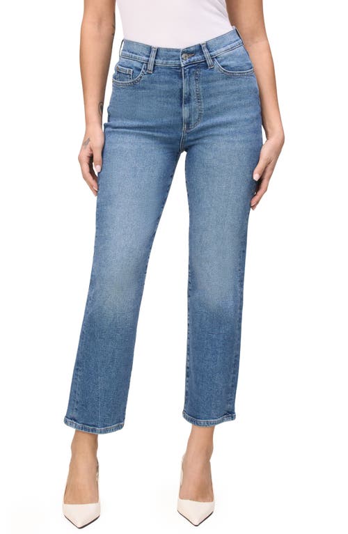Warp & Weft Warp+weft Ase High Waist Ankle Straight Leg Jeans In Blue