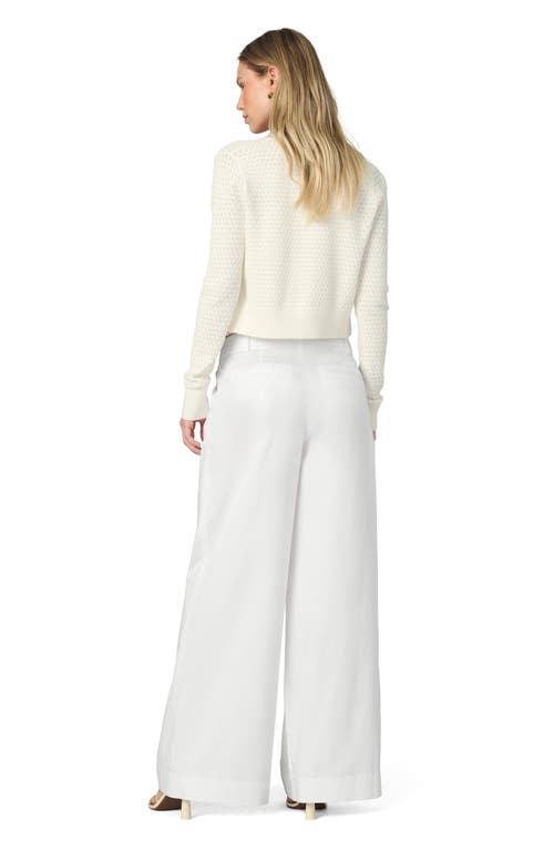 Joe's The Brody Pleated Wide Leg Pants In White