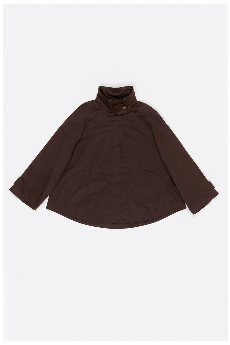 Coated A-Line Trench, Alternate, color, DARK BROWN