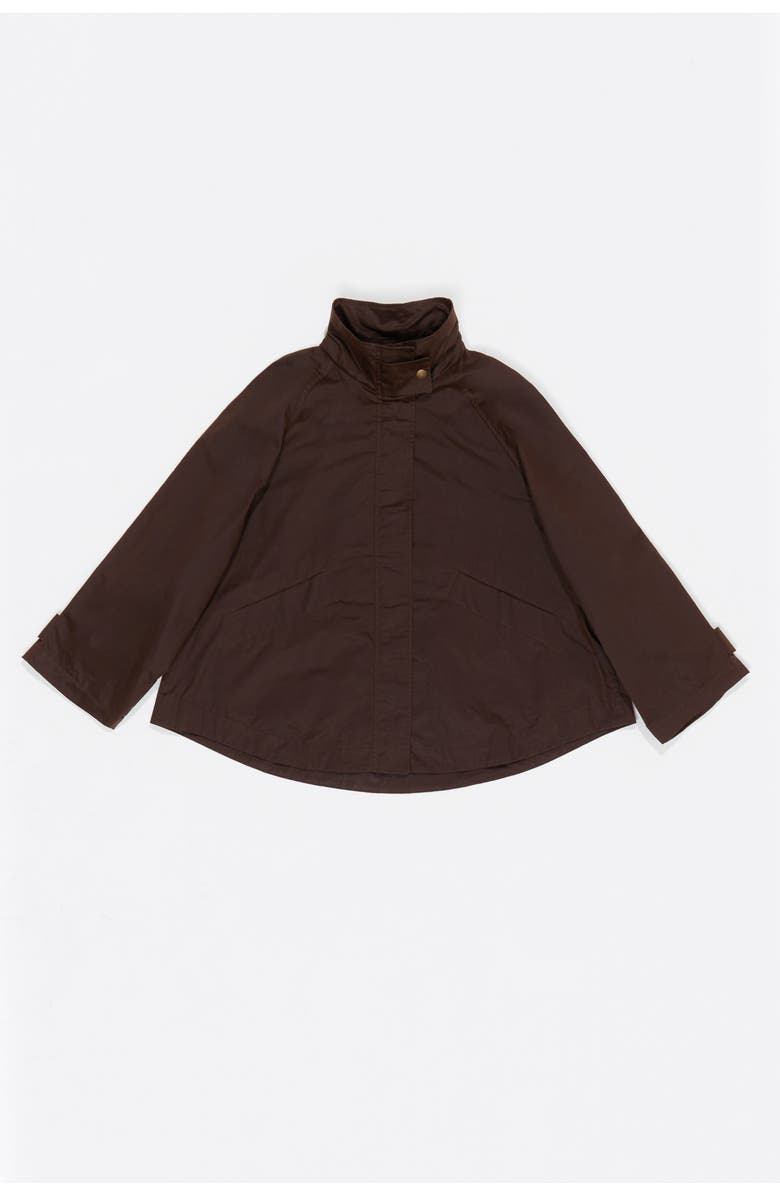 Bimba y Lola Coated A-Line Trench, Alternate, color, Dark Brown