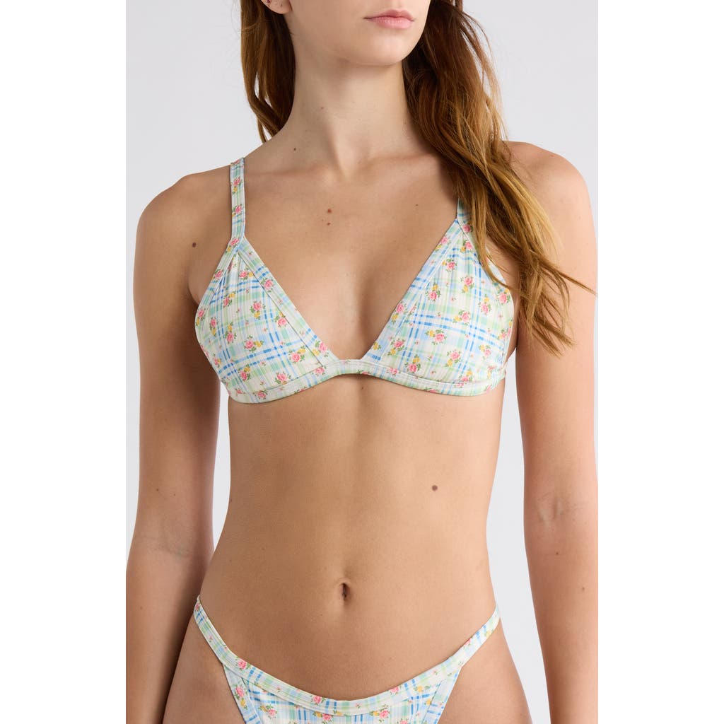 Pacsun Demi Triangle Bikini Top In Multi