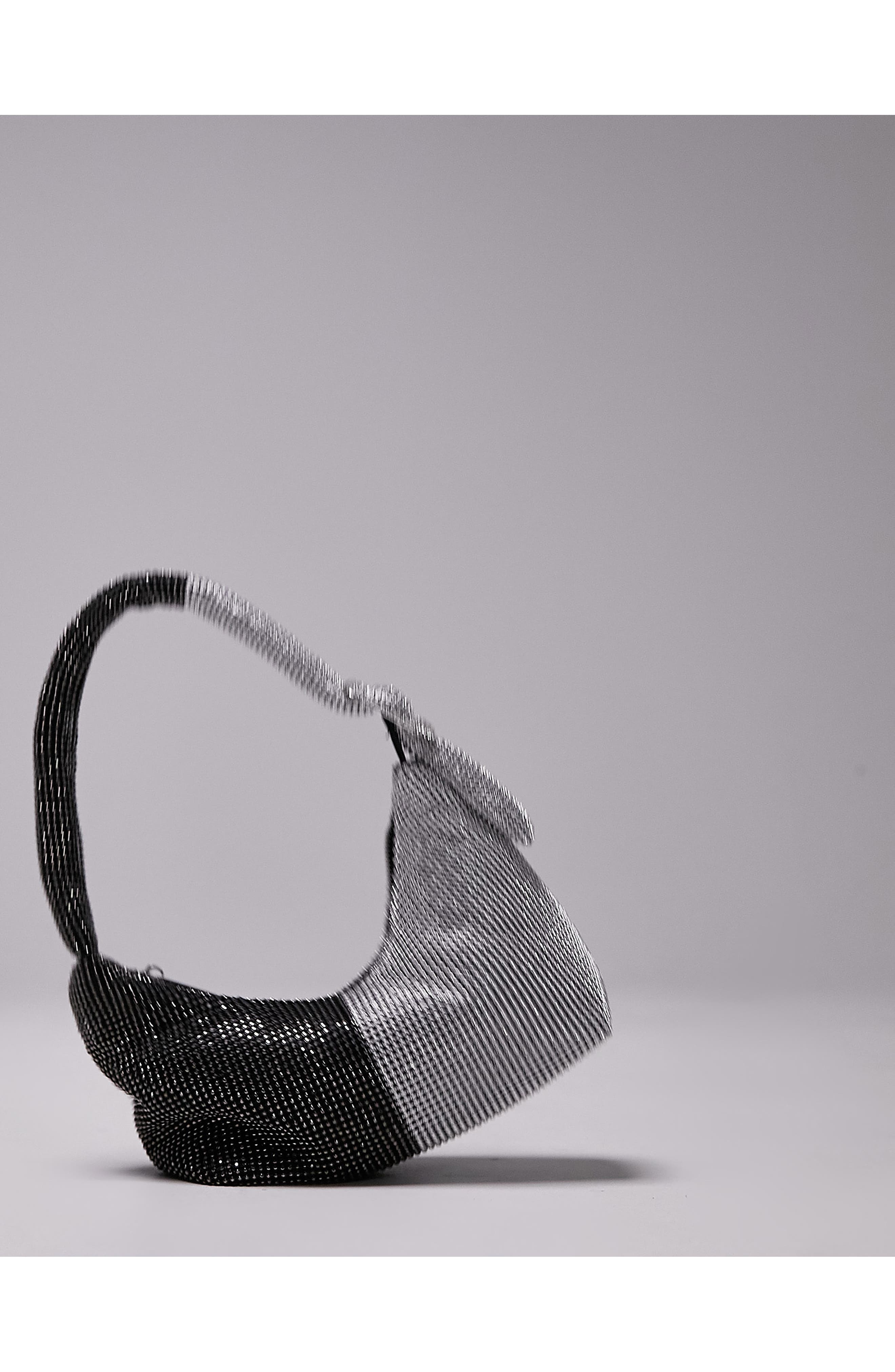 Topshop Two-Tone Shoulder Bag, Alternate, color, 