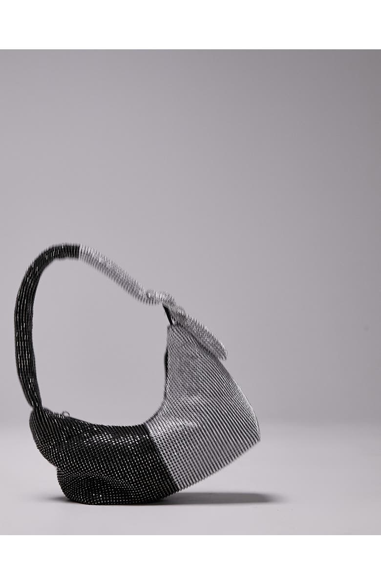 Topshop Two-Tone Shoulder Bag, Alternate, color,